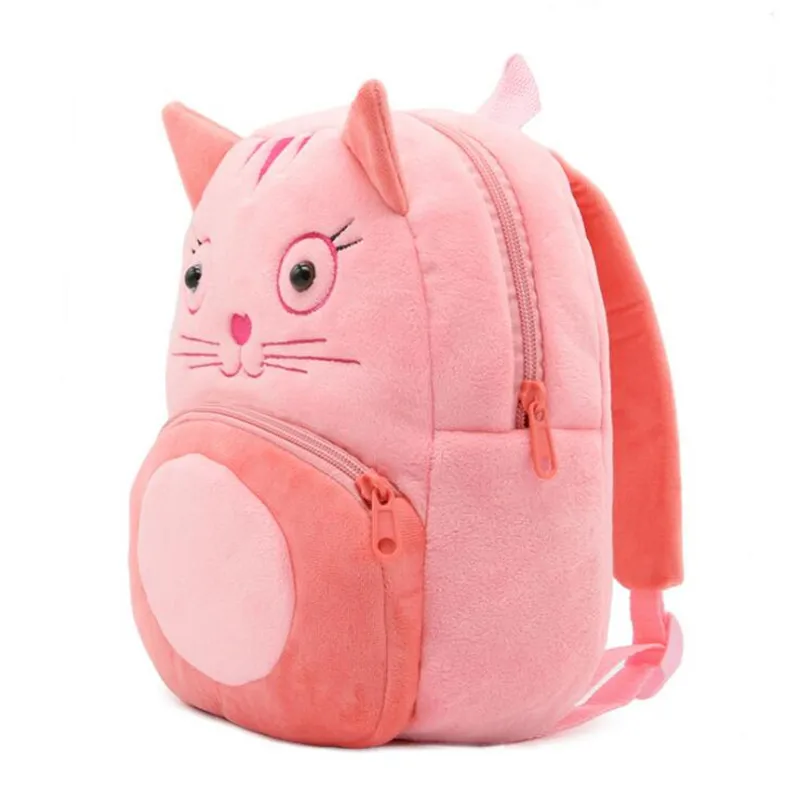 От 2 до 4 лет с рисунком кота из мультфильма модные плюшевый школьный рюкзак для детей детский сад рюкзак игрушка-подарок для девочки