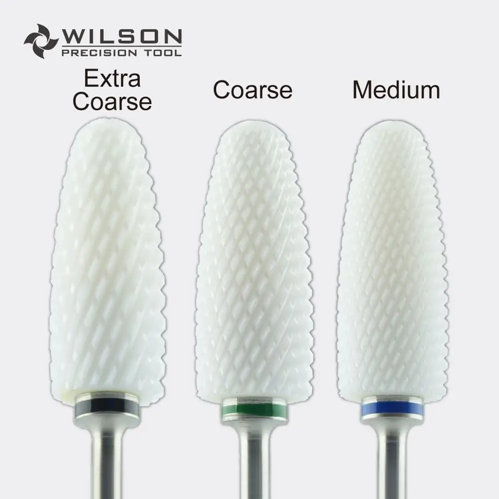 

X-Large Flame Bit - Remove Foot Calluses Bit - White Ceramic Pedicure Drill Bit - Wilson Nail Drill Bits