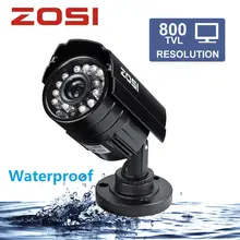 ZOSI 1/3 Цветной CMOS 800TVL Пуля Мини Камеры ВИДЕОНАБЛЮДЕНИЯ HD открытый Черный 24 ИК-Светодиодов День/Ночь Безопасности Дома Видео Наблюдения камера