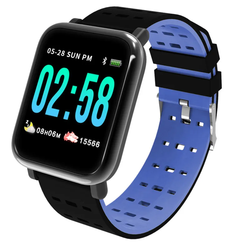 Longet A6 Smart Watch Newest chip blood pressure measure Sport Waterproof Watch Fitness Tracker Smartwatch for Android IOS