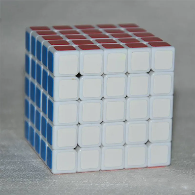 Shengshou Linglong 5x5 квадратная форма Скорость волшебный куб головоломка для детей детские развивающие игрушки - Цвет: Белый