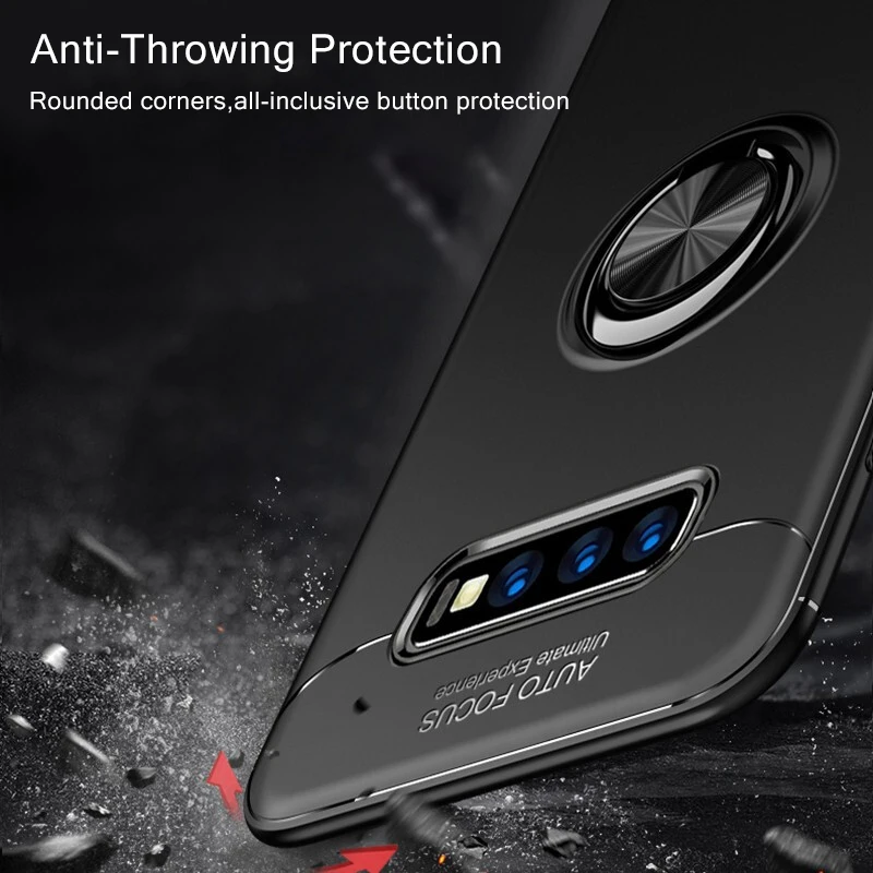 Магнитный чехол KEYSION для Galaxy S10 + Plus S10e матовый мягкий силиконовый автомобильный