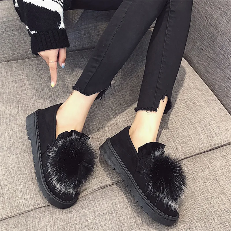 New 2018 women snow boots thick plush winter warm shoes fashion slip on flat waterproof women ankle boots cotton-padded shoes#40 New 2018 women snow boots thick plush winter warm shoes fashion slip on flat waterproof women ankle boots cotton-padded shoes#40
