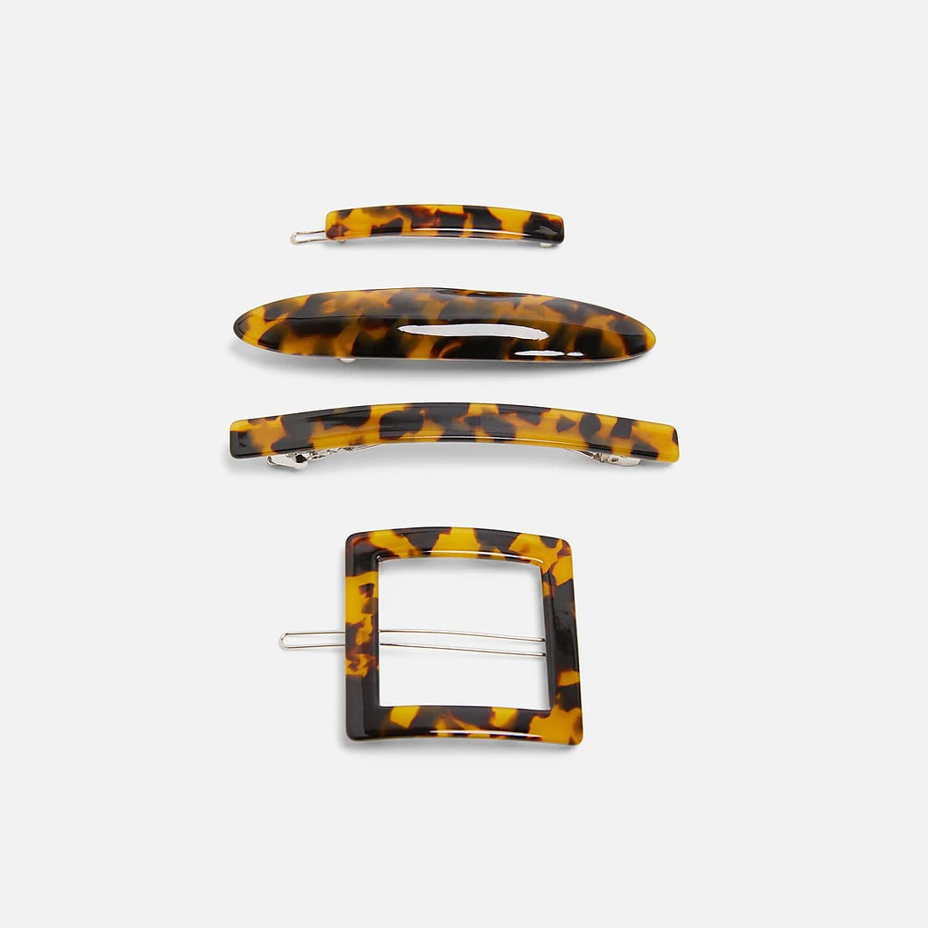 

FASHIONSNOOPS za Korea Hollow Geometric Acrylic Hair Clips Shiny Tin Foil Sequins Hairpins Girls Barrettes Hair Accessories