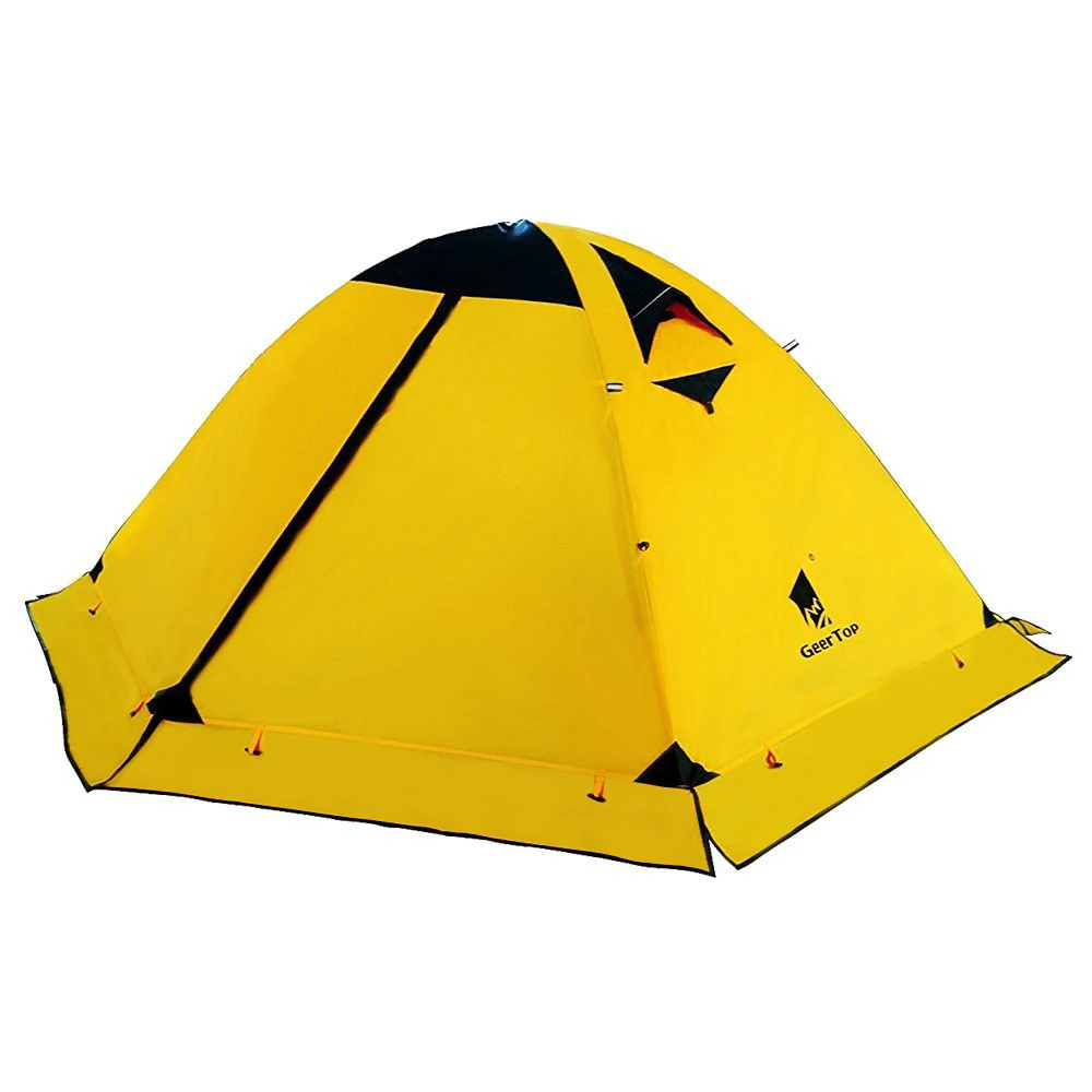 GeerTop Toproad 2Plus 2 Person 4 Season Backpacking Tent for Camping