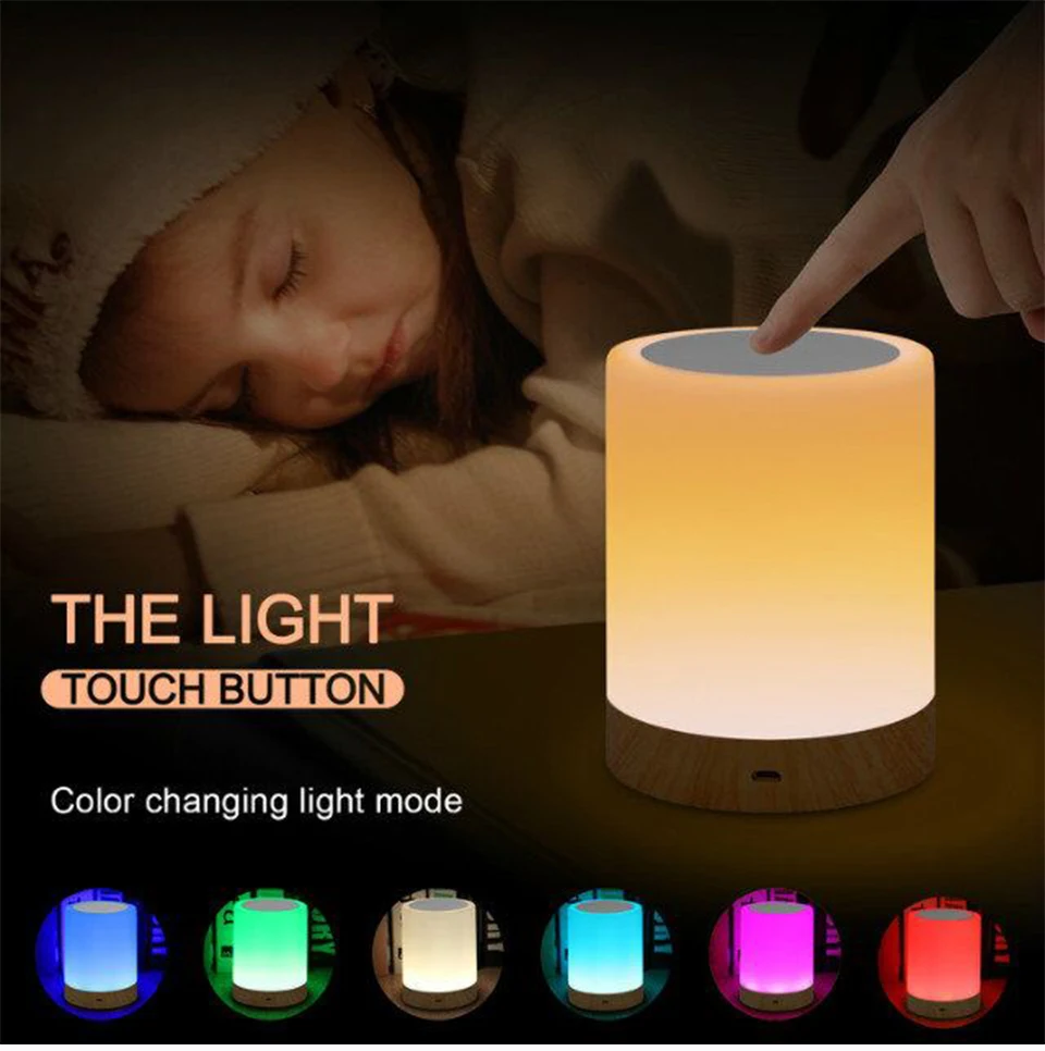 

Elecstars Touch Control Bedside Lamp Night Light with Dimmable Function Best Gift for Kids and Children led lighting