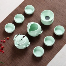 10 шт./компл. китайский Снежинка чайный набор кунг-фу посуда Binglie из фиолетовой глины высокого качества Чай горшок Чай чашки расписанную Чай