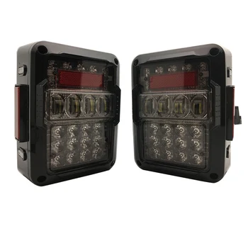 

LED Tail Lights Smoke/ Clear Lens For Jeep Wrangler 2007-2017 JK JKU With Break Back Up Light Reverse Turn Parking Signal Lamp