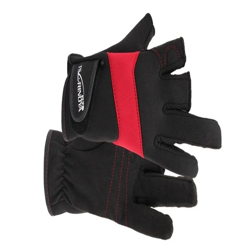 High grade dew with three antiskid waterproof outdoor fishing font b gloves b font font b