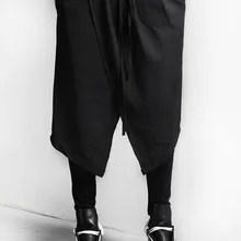 27-44, новинка, Мужская одежда, большие размеры, GD, индивидуальные ботинки, брюки, низкая промежность, Брюки, юбки, альтернативная одежда, брюки-шаровары, костюмы