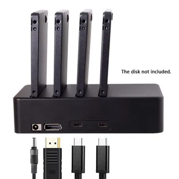 

Thunderbolt 3 to 4 SATA 6Gbps HDD SSD Hard Disk Raid Docking Convert Case Cartridge cable cy adapter