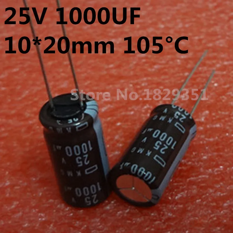 25V 1000UF 10X20MM KMG 1000UF 25V 50PCS/lot japan Aluminum Capacitor