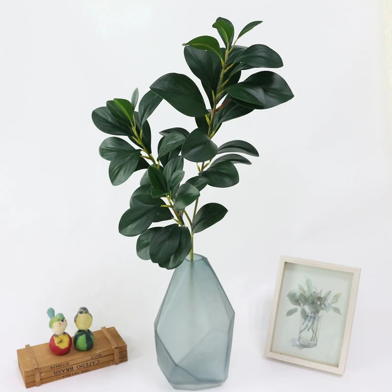 JAROWN Artificial Real Touch Plant Leaf Simulation Green Tree Branch Nordic Style Home Decor Accessories Wedding Decor Flower (5)
