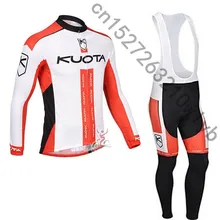 KUOTA с длинным рукавом Команда Pro осень дышащий топы корректирующие майки спортивные велосипед велосипедный спорт велосипедная одежда Maillot Ropa Ciclismo