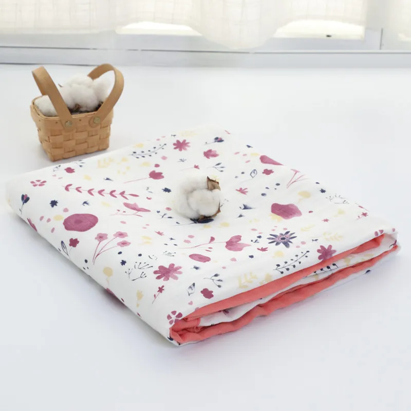 

new four layer Bamboo+ cotton Baby muslin blankets Swaddles Newborn Blankets Gauze infant wrap sleepsack swaddleme bath towel