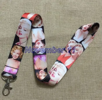 

Lot 50Pcs popular Marilyn Monroe Cell Phone Lanyards MP3 Strap Lanyards NECK Lanyard Charm WW370