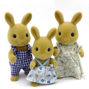 Multicolor Sylvanian Families 5129 Ocher Rabbit Family Toy 