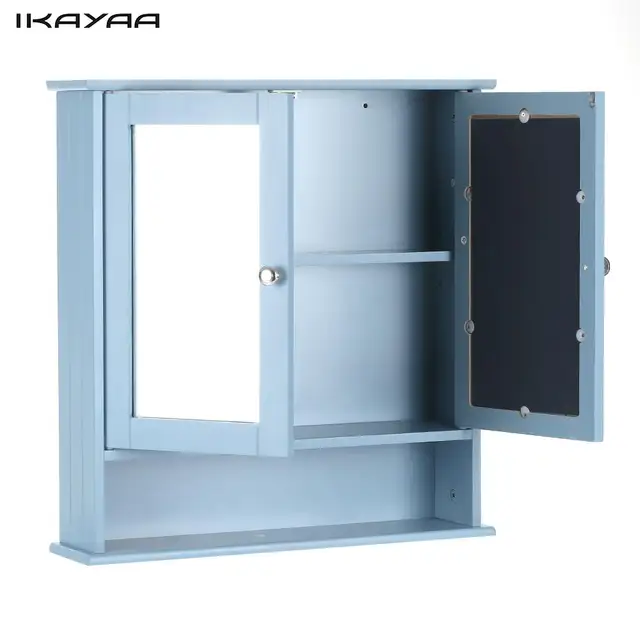 Ikayaa Modern 2 Door Wall Cabinet With Gl Doors Shelves Kitchen Ikayaa Modern 2 Door Wall Cabinet With Gl Doors Shelves Kitchen Bathroom Mount