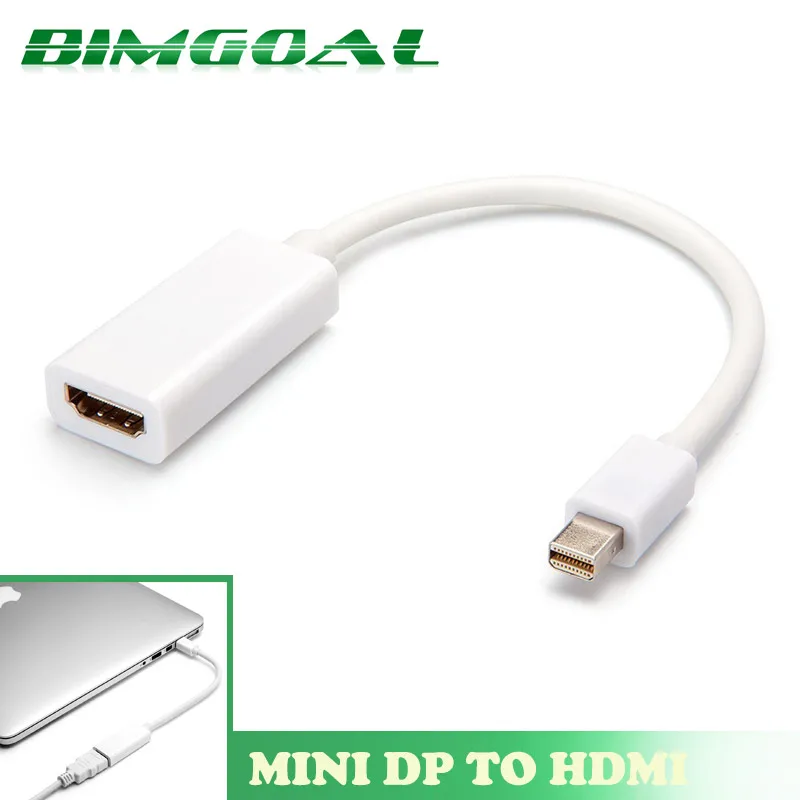 

High Quality Thunderbolt Mini DisplayPort Display Port DP to HDMI Adapter Cable For Apple Mac Macbook Pro Air