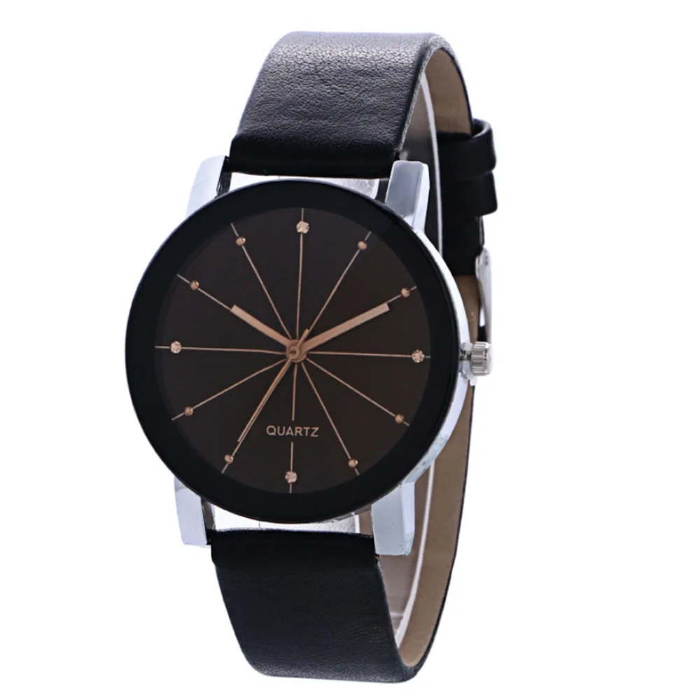 

Lovers quartz watch simple fashion business multi color Watch Belt spotting Watch Student Watch