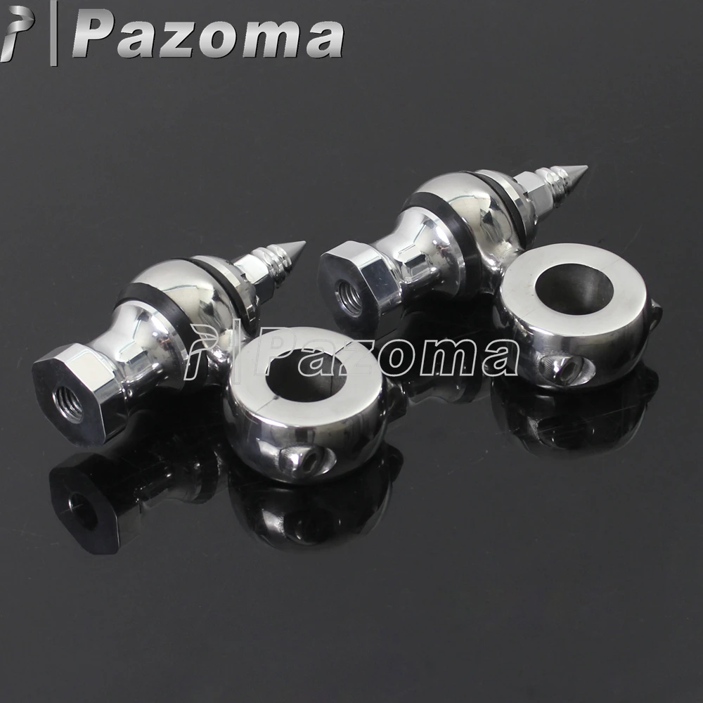 

Billet Aluminum 25mm Motorcycle Bar Clamps Handlebar Riser Motor Bike Polish 1" Bar Risers