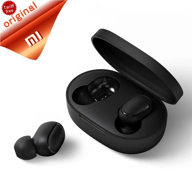 Оригинальный Xiaomi Redmi AirDots True беспроводной Bluetooth 5,0 гарнитура Мини наушники автоматическая зарядка коробка для наушников DSP шумоподавление