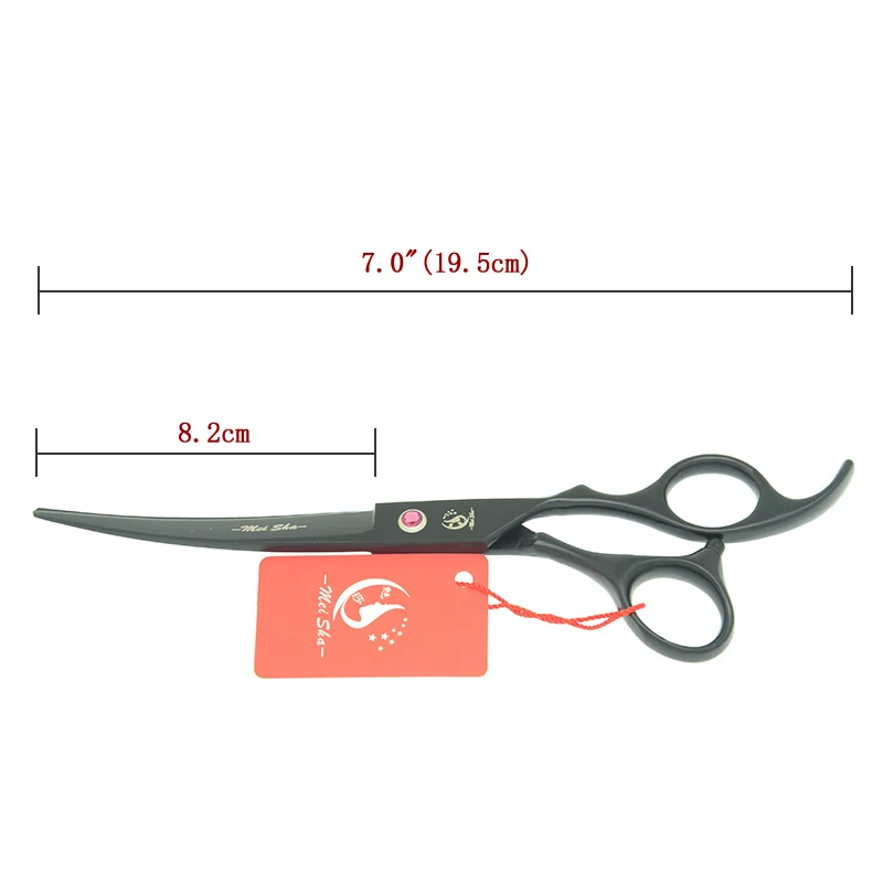 Meisha 7.0" Pet Cutting Scissors 18Teeth Thinning Shears Dog Hair Trimming for Groomer Japan 440c Clipper Pet Accessories HB0156