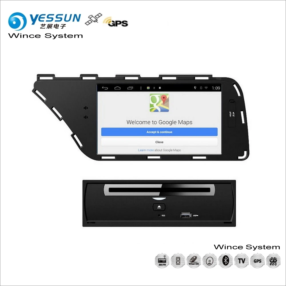 Sale YESSUN For Audi A4 / A5 2008~2013 - Car Multimedia Radio CD DVD Player GPS Navi Map Navigation Audio Video Stereo S100 System 1
