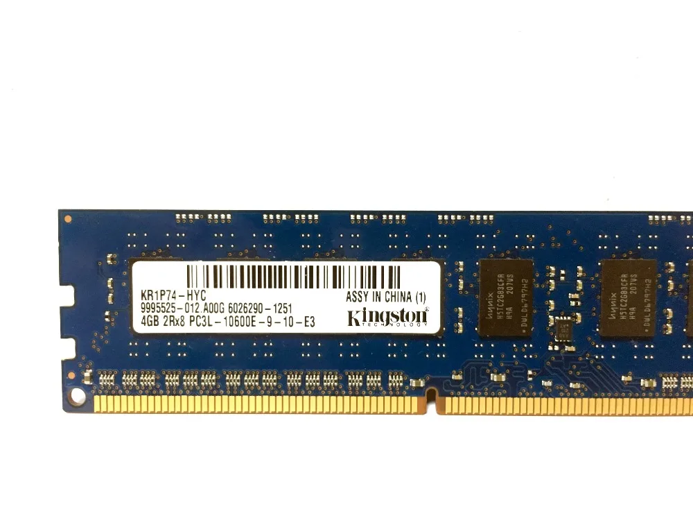 Kingston 8 ГБ 4 ГБ ECC DDR3 PC3 12800E 14900E 1600 МГц 1333 МГц 10600E 14900 МГц Серверная память 240pin 8G DIMM RAM 2X8G = 16 Гб