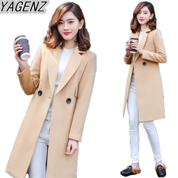 

Winter Wool Coat For Woman 2020 Korean New Style Long Woolen Coat Women Slim Woolen Parka Jacket Temperament Slim Wool Overcoat