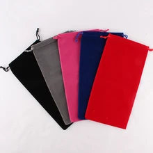 5 шт./лот 15*30 см с индивидуальными принтами бархатный шнурок мешок для хранения сумки