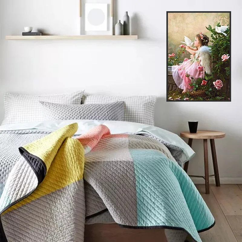 Акриловая картина маслом по номерам на холсте для детской комнаты DIY