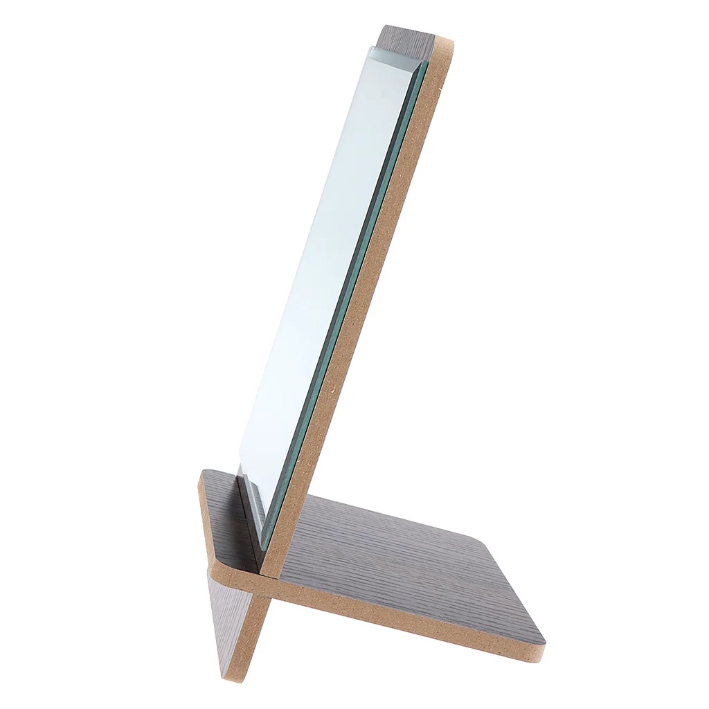 Wood Countertop Makeup Vanity Mirror Detachable for Bathroom Cosmetic Shaving