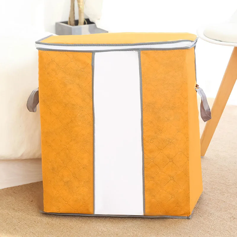 

Korean version of the quilt colorful bamboo charcoal non-woven storage bag clothing quilt finishing storage bag storage dust bag