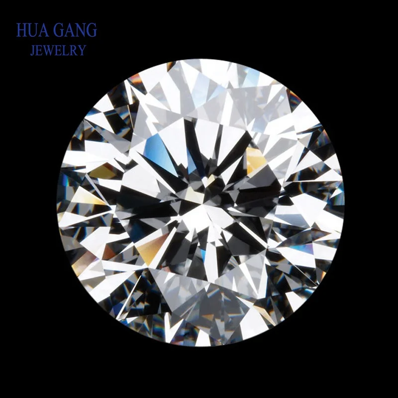 1000PCS AAAAA Grade Round White Cubic Zirconia Stone Loose CZ Stones Brilliant Synthetic Gems Beads For Jewelry Making 0.6~7.5mm