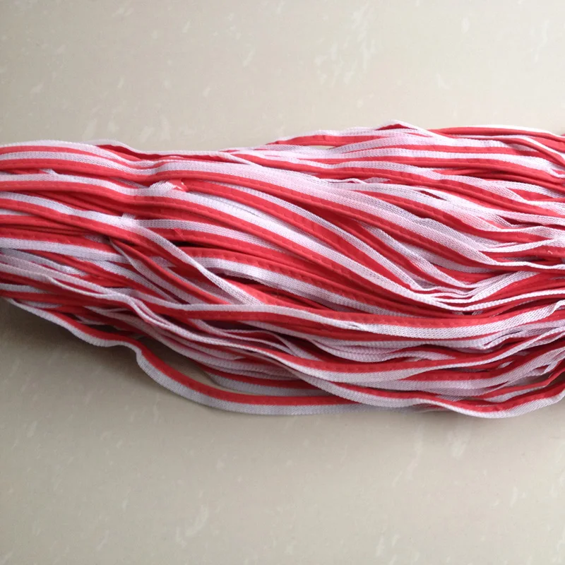 

10mmx5m 1cmx5m Red Reflective Piping Fabric Strip Edging Braid Trim Tape Sew On for Clothes Bag Cap Pants