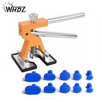 

WHDZ PDR Tools Golden Dent Lifter for Car Dent Removal kit Paintless Dent Repair auto car dent removal with 10pcs puller tabs