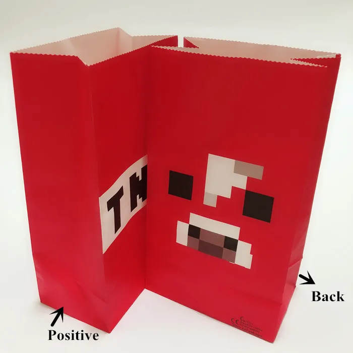 

Factory Sale Game Popcorn Bag TNT Party Bag Food Gift Bag Birthday Party Decoration Paper Bag FREE DHL 200PCS