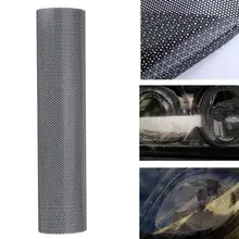 106X30Cm Koplamp Tint Geperforeerde Film Mesh Als Fly Eye Mot Juridische Verven