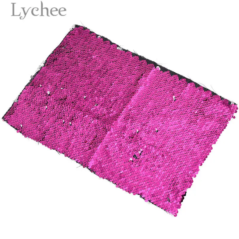 Lychee Life 29x21 см A4 двухсторонняя блестящая ткань высокого качества полиэстер швейная синтетическая ткань сделай сам для сумок одежды - Цвет: 3