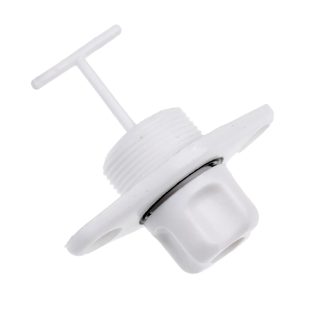 1 Pcs Boat Drain Plug Screw Type Drain Plug ABS Mount 1