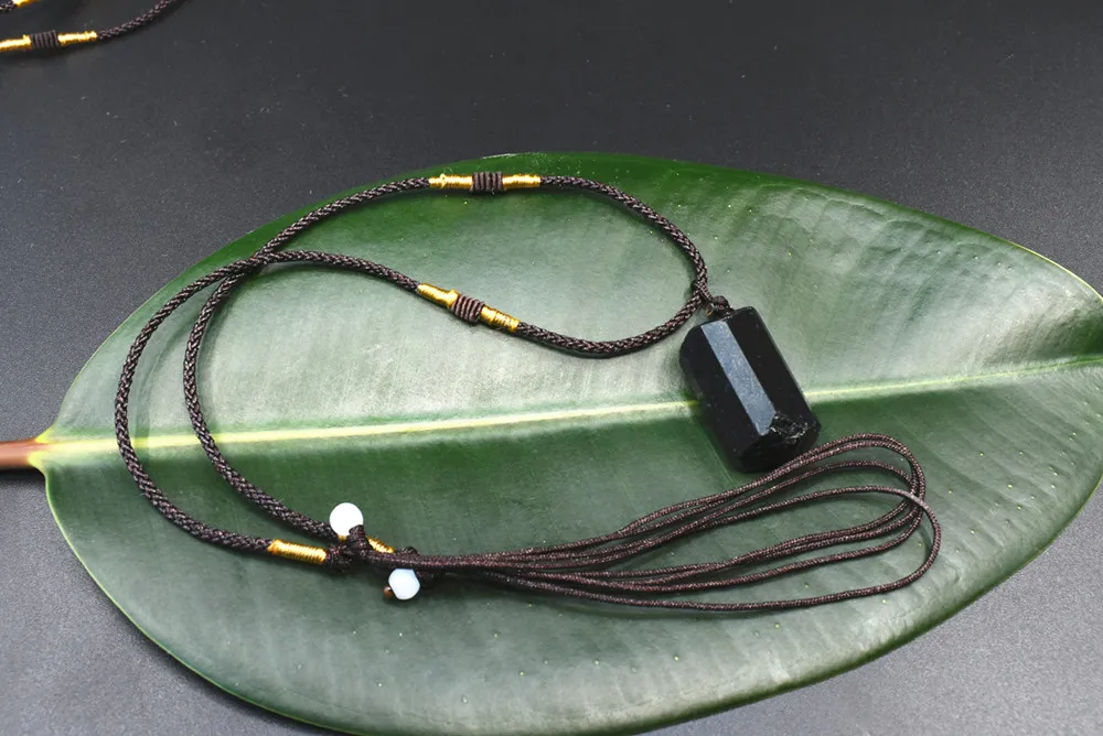 New product purity of 99% Natural black tourmaline Stone Pendant Energy chakra pendant