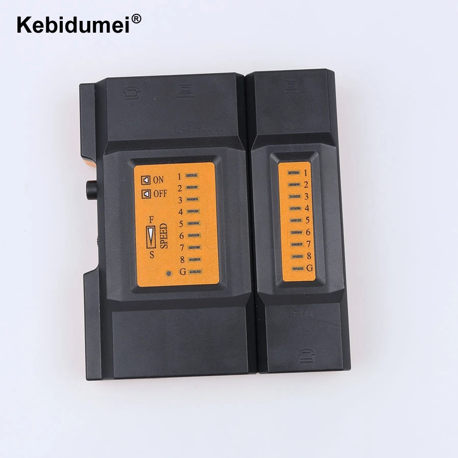 US Mini Network Ethernet Tester Lan Cable Test RJ45 Rj11 Cat5 Tester Pocket Size