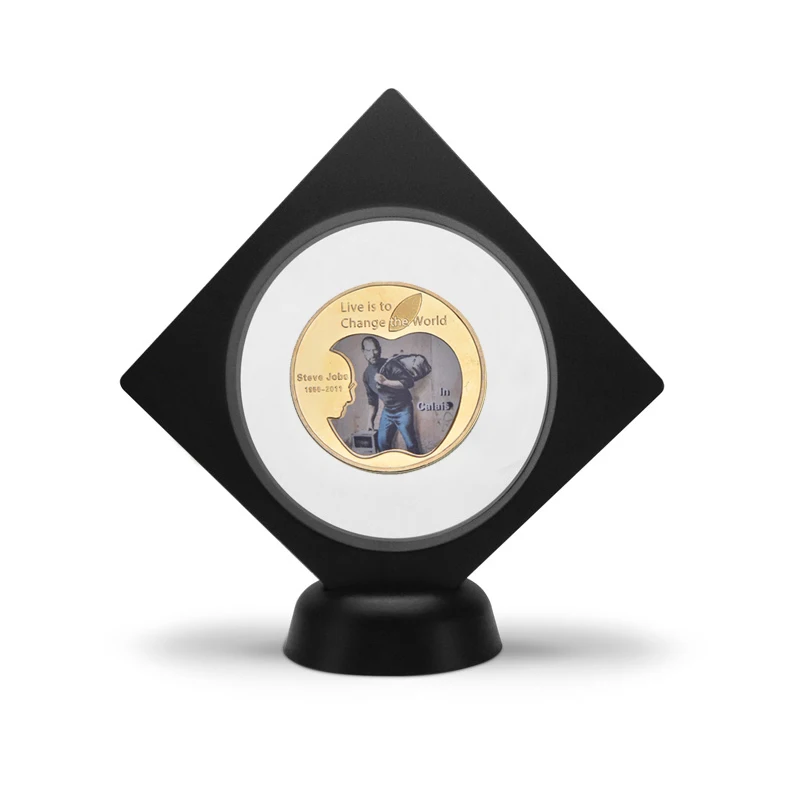 WR Steve Jobs золотые коллекционные монеты набор с монетницей США вызов монеты Оригинальные металлические монеты персонализированный подарок дропшиппинг - Цвет: coin5 with holder