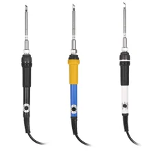 T12 DC12-24V Электрический паяльник для подключения к Регулируемый Температура 220-400 градусов паяльник сварочный инструмент с T12-K наконечник 72 Вт