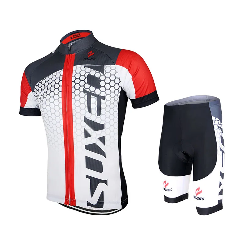 red ets Arsuxeo, для мужчин, для велоспорта футболка с коротким рукавом MTB из Джерси для езды на велосипеде велосипед Спортивная футболка для скоростного спуска велосипедная Одежда MTB форма - Цвет: red ets