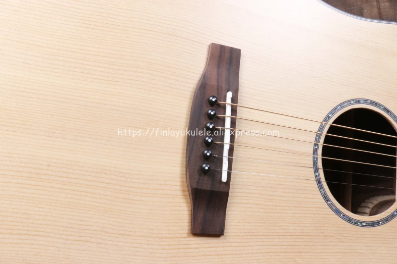 38 inch gsmini Solid guitar With Solid Spruce top /Mahogany Body With Full size Body,Electric guitarras with pickup tuner