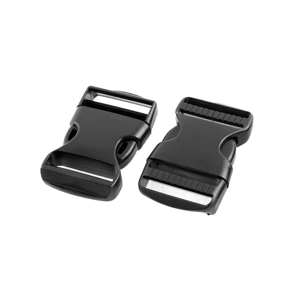 

Hot 3x Plastic Clasp Side Release Buckle 3.7cm Webbing Strap Black