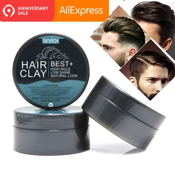 

Men Styling Makeup Natural Hairstyle Wax Matte Clay Hair Styling 80g Finished Molding Cream Long Lasting Stereotype Hair Mud