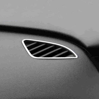 

ABS Matte For Audi Q3 Car Styling accessories 2013 2014 2015 2016 front Dashboard Air Conditioner Outlet Frame panel Cover Trim